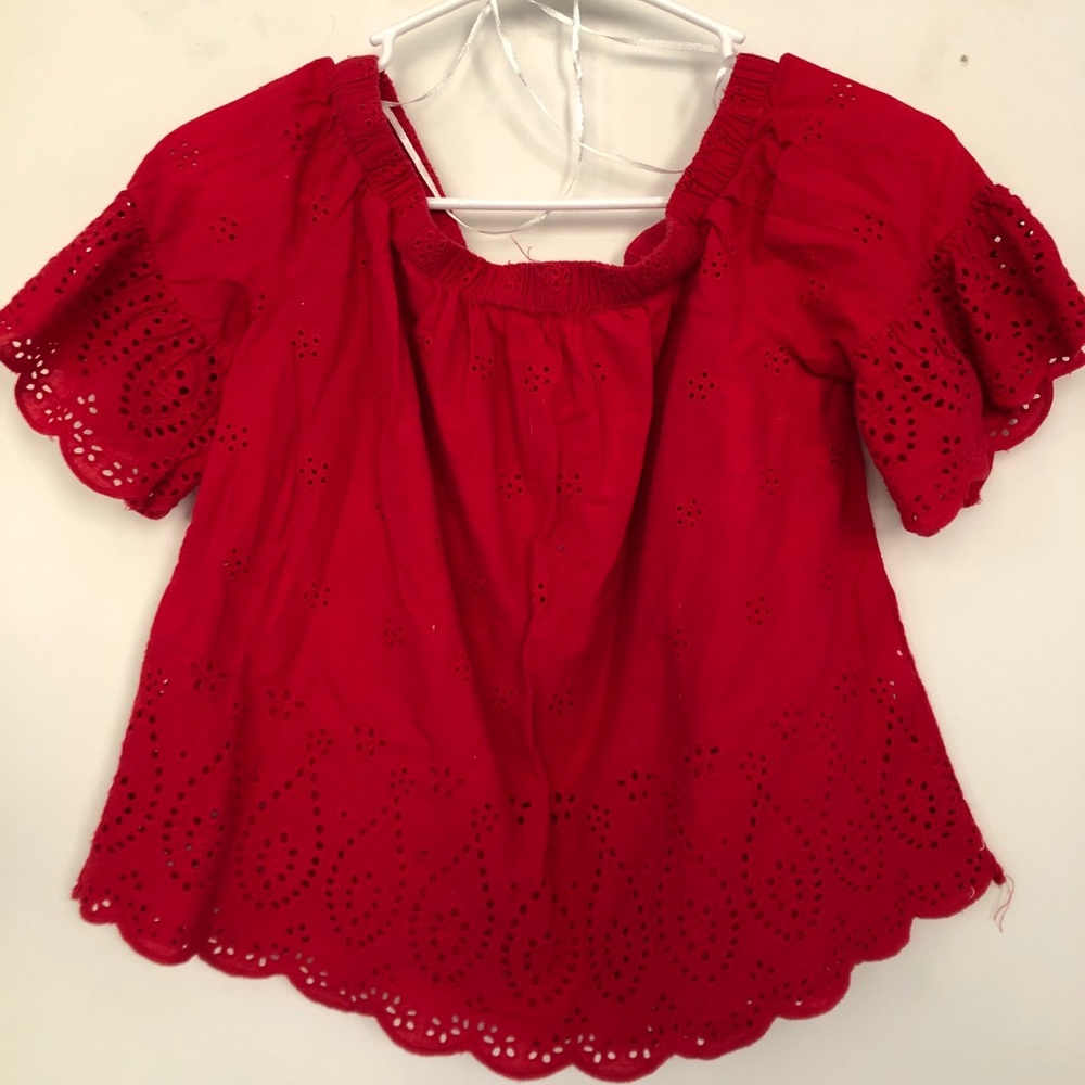 Off the shoulder crop top